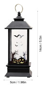 Halloween bärbara lyktor, Lykta Gåvor Ljus - LED Halloween Ljus, Flameless Dekorativ Lykta（stil 2） color 2