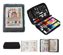 DIY Broderistygn Bokset med Instruktioner Sömnadskit och 106 Unika Stygn Broderiböcker för Nybörjare och Broderientusiaster