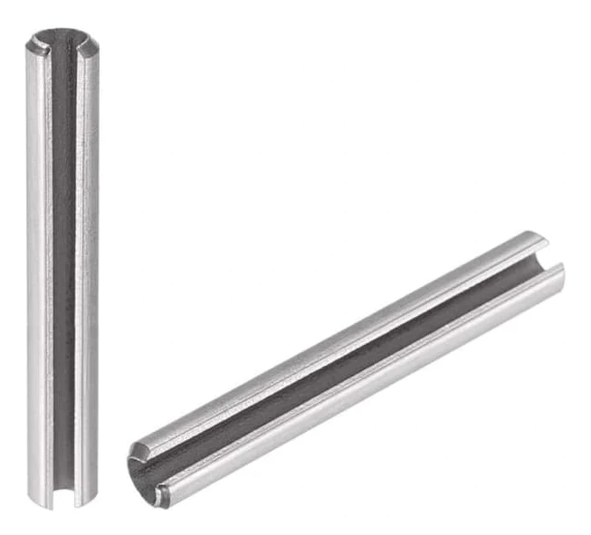 Slotted Spring Pins - M3 x 40mm 304 Stainless Steel Split Spring Roll Pin Smooth Surface 50pcs