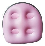 2 st uppblåsbart bältesäte badmatta med 4 st sugkoppar 47 x 37 cm (rosa) pink