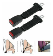 Bilbältesförlängare, set om 2 universella bilbältesförlängare, justerbar bilbältesförlängningsrem, 23 cm, grå, 2 st, 36 cm