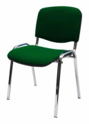 Comfort Basic stol med blankt stativ, grön