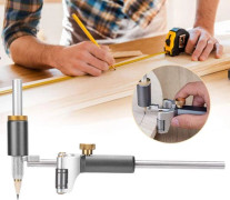 DIY-ritverktyg Trä Dubbelanvändning Ritverktyg Multifunktionell