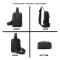 Crossbody Bag for Men and Women, Black Small Sling Bag, Phone Chest Bag, Trendy Fanny Pack for Workout and Running (FMY)