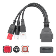 ODBII Adapter - Honda / Yamaha 3i1 OBDII Hona till 3 Pin+4 Pin+6 Pin