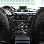 Car Net Pocket for Driver's Seat, Universal Double Storage Net, Storage Bag, Net Pocket
