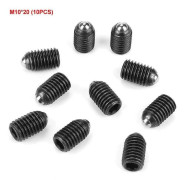 10 st M10 Skruvgänga Insex Kolstål Kulkolv Set (M10*20)