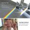 4 st Klar Triangulärt Prisma för Regnbågsljus Kristall Optiska Prismor Glas Fysikundervisning Refraktion (FMY) Transparent Transparent