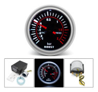 Turbo Boost Mätare 2 Tum 52mm LED Bilmodifiering LED Turbo Boo