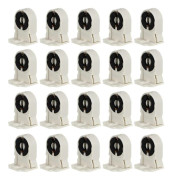 20 st Ljuskälla Uttag Ljusrörhållare T8/g13 Lamphållare Hushållslampa Hållare Icke Shuntad Lamphållare - Bra kvalitet [DB] Vit 3.60X2.80X2.20CM White 3.60X2.80X2.20CM