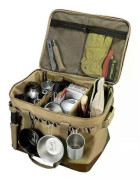 Utomhus Camping Picknickväska Förvaringsväska Picknick Vandring Måltidsväska Stor Förvaringslampa Bestickväska Brown Camp Bag
