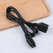 Ny förlängningskabel för handkontroll till Sega Megadrive Genesis Amiga Atari CommodoreCJY Svart 1PC Svart Black 1PC