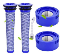 V8-filter för Dyson 2 delar V7 V8 förfilter och motorfilter för Dyson V8 V7 Animal Plus Extra Absolute Fluffy batteridammsugare Motorhead Hepa-filter
