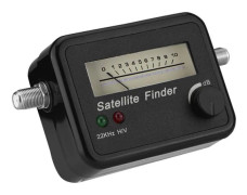 9502 Satellitsökare med svart bakgrund och vit Sat Finder 13-18V DC Satellitsökare