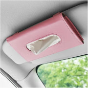 Car Tissue Holder Leather Sun Visor Napkin Dispenser Universal Interior Accessories [Ho]