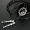 Bolo tie, handgjord rund western cowboy bolo slips svart