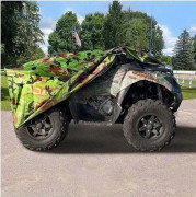 ATV Cover 210D Oxford PU Coated Anti UV Windproof Outdoor Protection for ATVs Camping Camouflage XL 210x120x115cm