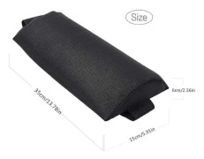 Huvud- och nackkuddar Mjuka loungerkuddar Justerbart ergonomiskt nackstöd Kudde för stolar Vilstolar Fåtöljer Svart Svart