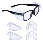 Universella hållbara genomskinliga sidoskydd för glasögon skyddsglasögon Side Shields 2 Pairs