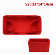 Bag Organizer Felt Cloth Insert 25 30 35 Makeup Handbag Red StyleA S Red StyleA S