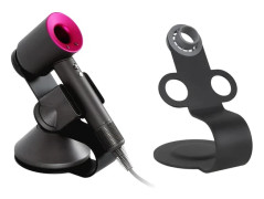 Magnetisk Hårtorkhållare, Stål Hårtork, Kompatibel, Dyson Organizer Diffuser Munstycken, Svart Black