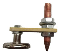 Svetsgolvklämma, magnetiskt huvud för metallbearbetning, verktygstillbehör, magnetiskt metallplattstöd, kopparsvanssvetsstabilitetsklämmor