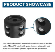 Rubber Winch Cable Stopper Line Saver, Safety Winch Hook Stopper, Universal Winch Line Saver for ATV UTV Vehicles