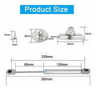 4 st hydrauliska gasfjädrar för skåpdörr, gasfjäder, klaffbeslag, gasfjäder 100N/10KG, gasfjäder, lyftdämpare för skåp, garderob
