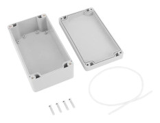 IP65 Vattentät ABS Kopplingsdosa 158 x 90 x 60 mm — Grå Väggmonterad Elkapsling