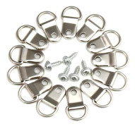 Small D-rings for attaching photos - 80 pcs - Stainless Steel Picture