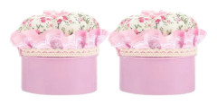 2-pack Tomato Shaped Pin Cushions, Compact Needle Holder for Sewing, Compatible with All Brands