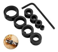 Drilldjupstopp, 3-16 mm, Djupstoppskragar Positioneringsring med Insexnyckel (8).