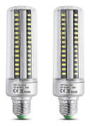 E27 25W LED-lampa Varmvit 3000K, 2500LM Hög Ljusstyrka, Halogen Ekvivalent 200W Lampa, Ej Dimbar, E27 LED Majslampa för Tak