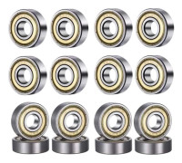 20-pack 608 ZZ kullager 8 mm x 22 mm x 7 mm metall dubbelsköld