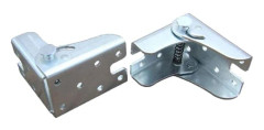 Self-locking folding bracket for folding legs, folding workbench, folding kitchen table (2 silver)