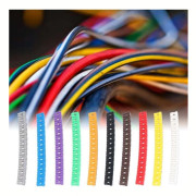Wire Marker with Clip, Waterproof Wire Marking Tube, 0-9 Colored Wire Labels, Wire Marking Tube.
