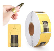 Nagelformar för akrylnaglar, 500 st Poly Gel Nagelformar för Builder Gel Tips Guide för Salong Past Klistermärken med Nummer Märkta för DIY Konst [Ho]