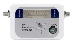 DVB-T Finder Digital Antennmarksänd TV-antenn Signalstyrkemätare Vit