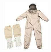 Beekeeping Suit with Self-Supporting Veil L Brown Professional Beekeeping Equipment