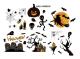 Halloween Window Decoration, Window Decals, Gravestone, Castle, Spider, Moon, Witch Window Decals