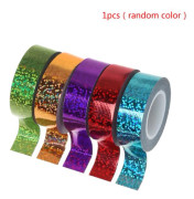 DIY Scrapbooking Verktyg Bågar Stick Maskeringstejp Rytmisk Gymnastik Dekoration Holografisk RG Prismatisk Glittertejp
