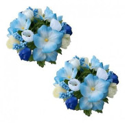 Ljusmanschetter för kronljus 2-pack med blommor från Swerox (FMY)