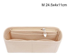 Flerficksinsatsväska för kvinnor Handväska i filt Beige Beige M Beige M