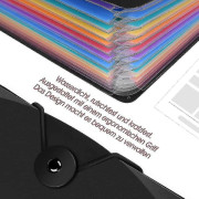 Dokumentmapp A4 Fackmapp Filorganisatör Med Elastiskt Band Och Låsknapp Organiseringsmapp För Hem- Eller Kontorsdokument Papper