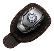 Lämplig för Benz Bil Solglasögonhållare, Läder Glasögonhållare för A C E S GLK CLA GLA GLC GLE CLS SLK AMG, Glasögonhållare för Bil