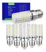 6-pack E27 Corn LED Bulbs 16W=150W Eq - 6000K Cool White 1600LM, Energy Saving, AC 220-240V Non-Dimmable Indoor Lighting