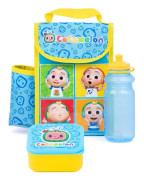Cocomelon Barnkal Lunch Bag Set En Storlek Blå/Gul