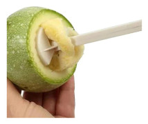 Fruktkärnare Hålgrävare Multifunktionell Grönsakskärnare Köksredskap 4-pack grön