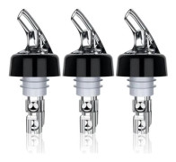 2-pack Pourer 4cl with automatic measurement transparent Transparent transparent Transparent