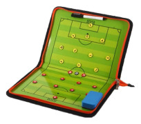 Tactical Board Football Coach Board, Magnetic Soccer Coach Strategy Board Portable Kit with Pens, Eraser, Magnets, for Training, Competition